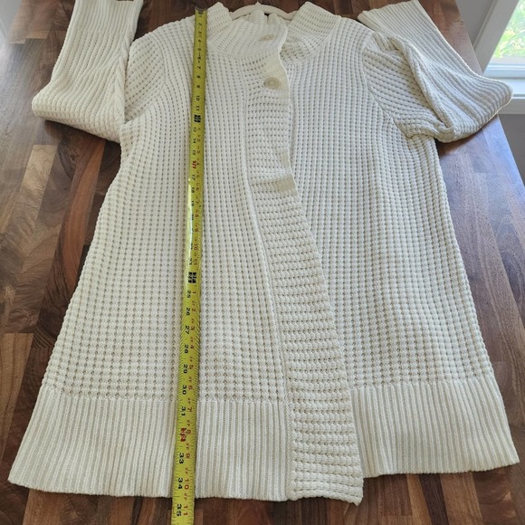 Liz Claiborne Chunky Knit White Long Sweater Cardigan Size 2X NWOT‎ - Picture 10 of 11
